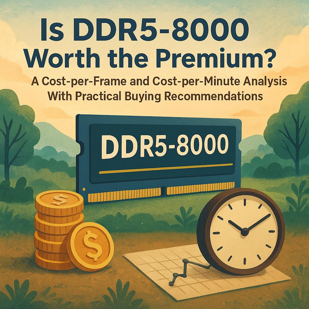 Is DDR5-8000 Worth the Premium? A Cost-per-Frame and Cost-per-Minute Analysis With Practical Buying Recommendations