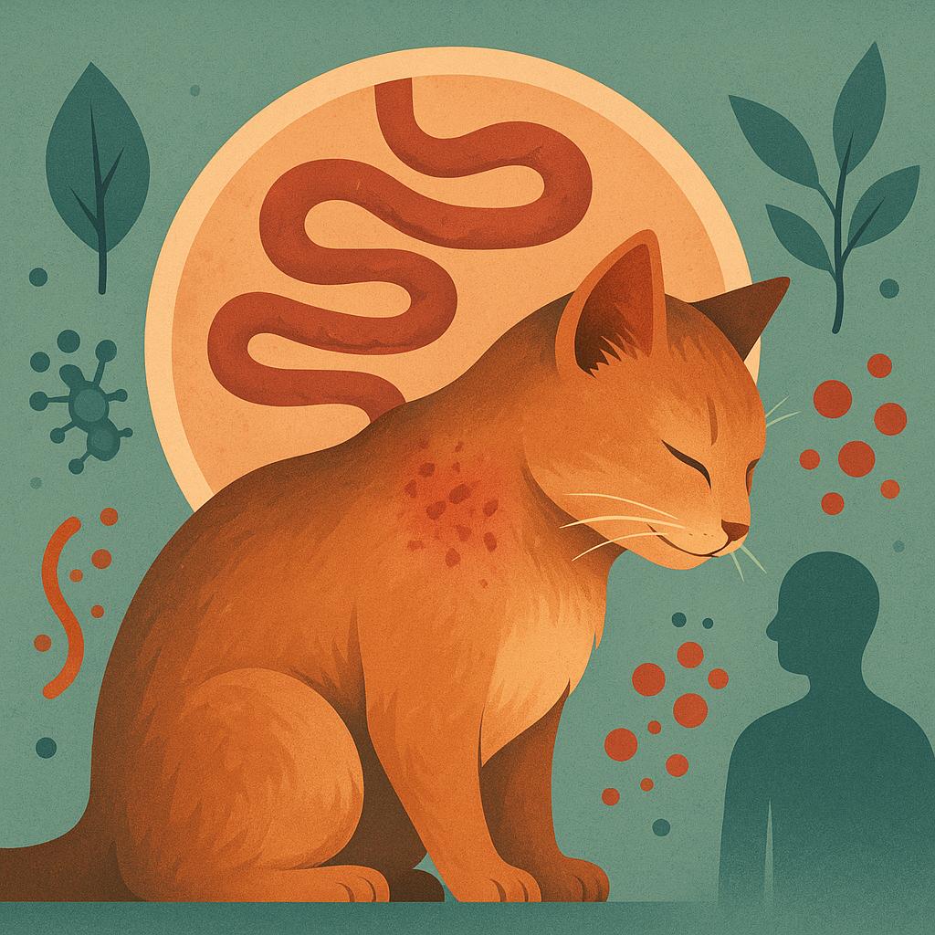 The Gut-Skin Axis in Cats: How Microbiome Imbalance Can Trigger Itchy Skin, Hot Spots, and Overgrooming