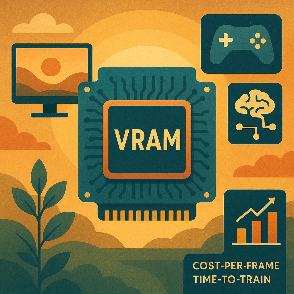 Buy-Smart Upgrade Strategy: Matching VRAM to Your Monitor, Game Library, and AI Stack (Plus Cost-per-Frame and Time-to-Train Tradeoffs)