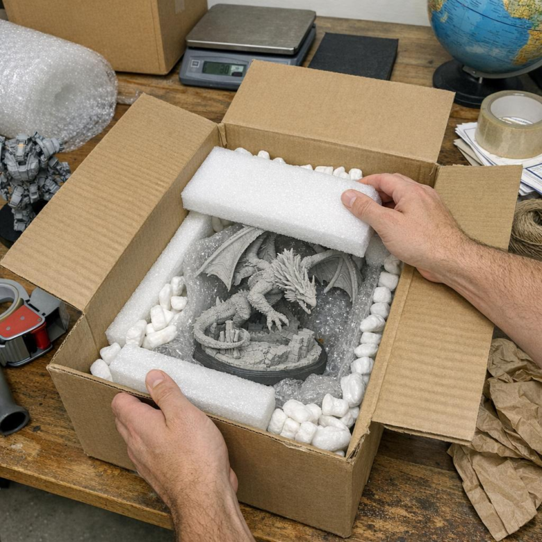 How to Safely Package and Ship Fragile Resin Models Internationally