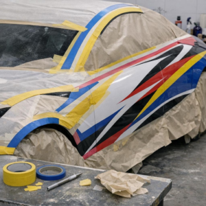 Advanced Masking Techniques for Painting Complex Racing Liveries